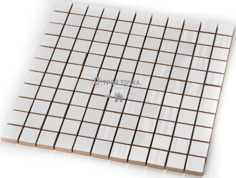 Мозаїка керамічна KC СМ 3002 С2 white/white str. 300 х 300 х 9 ( 25 х 25 ) CM 3002 фото