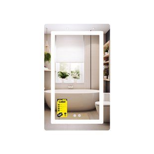 Зеркало Kubis (KU2) 500х800 с LED-подсветкой Touch, с антизапотеванием, с димером, рег. яркости LD78LF936508048448 SD00054572 фото
