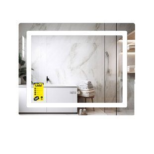 Зеркало Kubis (KU2) 1000х800 с часами, с LED-подсветкой Touch, с антизапотеванием, с димером, рег. яркости LDKU1000800CL49282 SD00055406 фото