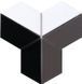 Мозаїка керамічна KC TRAPEZE T X3 69001 White/Black Mat/Grey Shedol 262x264x9 (62x147) 0,043 м2 T X3 69001 фото 3