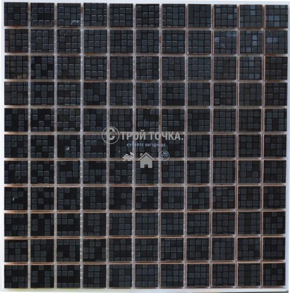 Мозаика декоративная KC СМ 3039 С Pixel Black 300 х 300 х 8 ( 25 х 25 ) CM 3039 фото