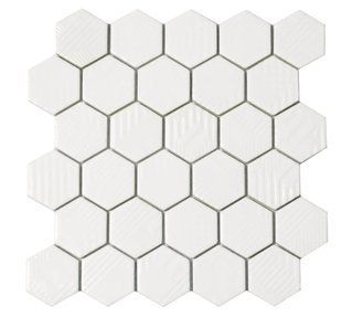 Мозаика керамическая KC HEXAGON HST 6024 White 295х295х9 HST 6024 фото