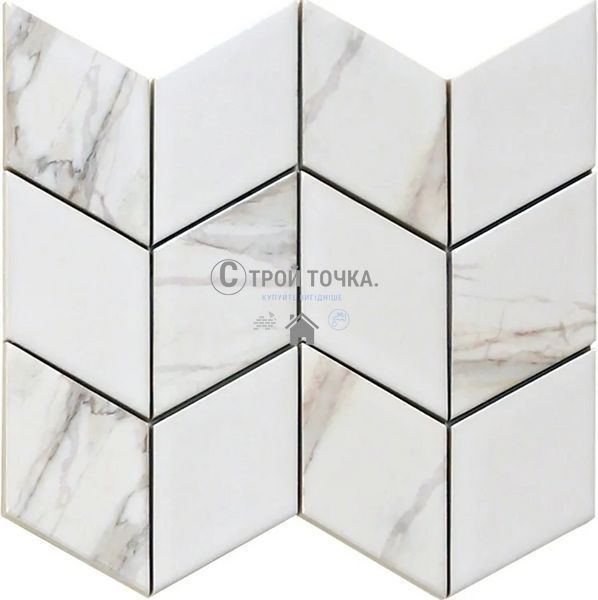 Мозаїка керамічна KC DIAMOND W2 69002 White/print 51 264x314x9 (73x124) 0,058 м2 D W2 69002 фото