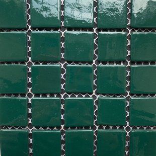Мозаїка скляна MK25112 Dark Green АкваМо 31.7х31.7 плитка MK25112 фото