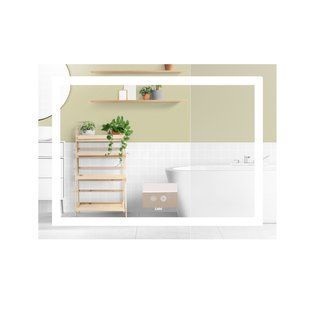 Зеркало Kubis (KU1) 900х700 с LED-подсветкой Touch, с антизапотеванием, с димером, рег. яркости LD78LF904907048451 SD00054575 фото
