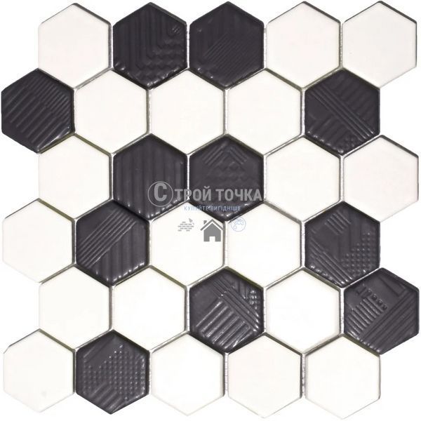 Мозаїка керамічна KC HEXAGON H 69007 С2 295х295х9 H 69007 фото
