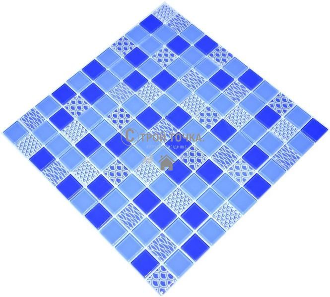 Мозаика керамическая KC GM 4052 C3 Cobalt d/Cobalt m/Structure 300 х 300 х 4 ( 25 х 25 ) GM 425052 фото