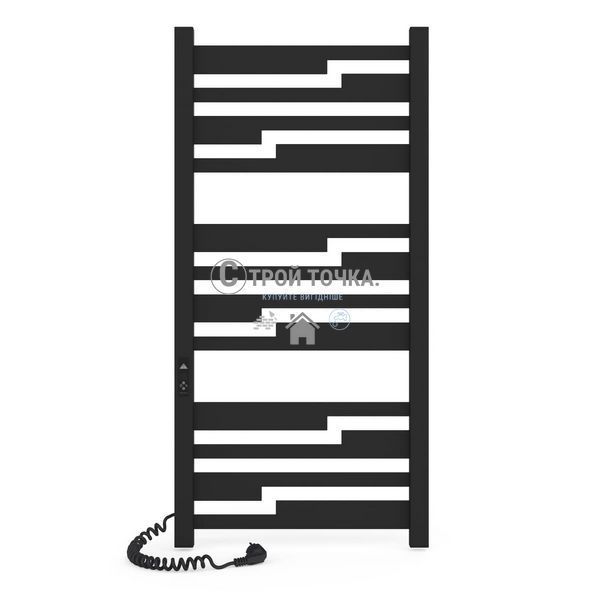 Электрический полотенцесушитель Laris Зебра Тетрис ЧФ(Ч)12 500 х 1100 Е (пидкл. злива) 73207856 фото