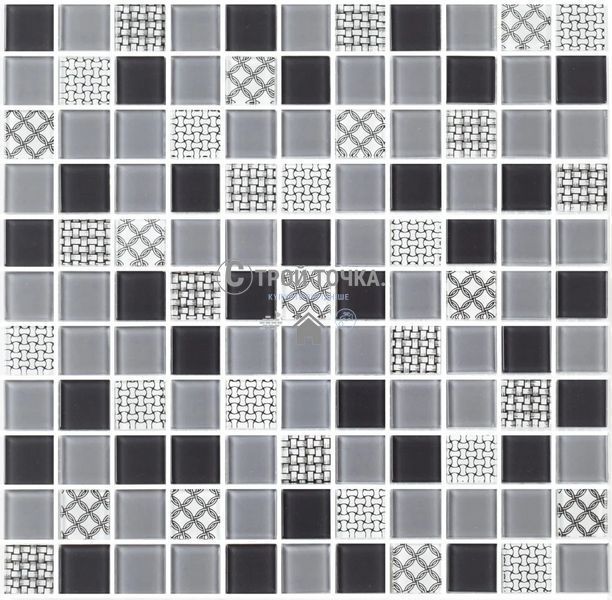 Мозаика керамическая KC GM 4053 C3 Gray m/Gray w/Structure 300 х 300 х 4 ( 25 х 25 ) GM 425053 фото