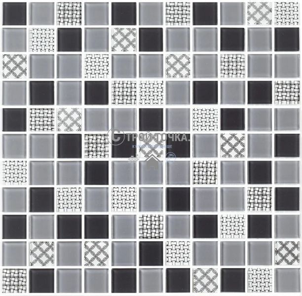Мозаика керамическая KC GM 4053 C3 Gray m/Gray w/Structure 300 х 300 х 4 ( 25 х 25 ) GM 425053 фото