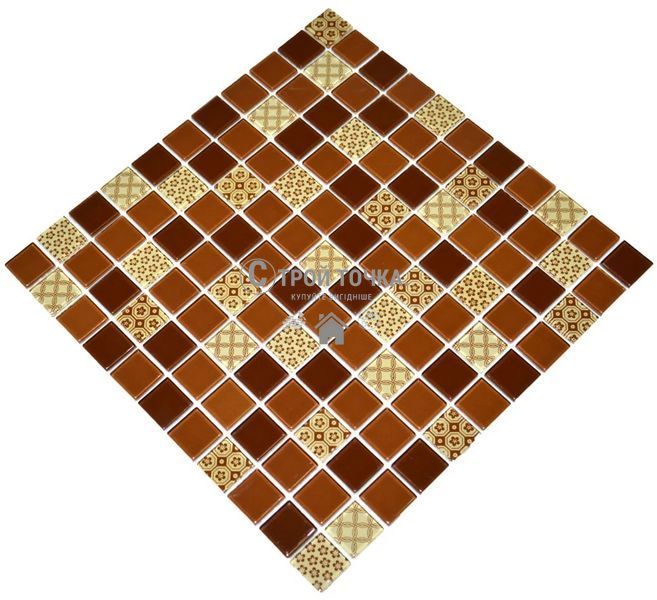 Мозаїка керамічна KC GM 4054 C3 Brown d/Brown m/Structure 300 х 300 х 4 ( 25 х 25 ) GM 425054 фото