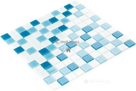Мозаика керамическая KC GM 4039 C3 Cerulean w/white 300 х 300 х 4 ( 25 х 25 ) h1905 фото