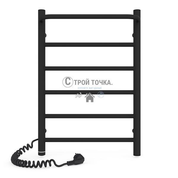 Электрический полотенцесушитель Laris Зебра Прайм ЧФ (Ч) 6 400 х 600 Е (пидкл. злива) S3 73207868 фото