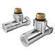Кран кутовий Laris 1/2" - 3/4" Звичайний + ексцентрики 2шт. (LX-8202) 71401041 фото 1