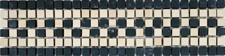Мозаика керамогранитная KC MI7 K060803 Lviv Legends фриз Beige/Nero MI7 K060803 фото