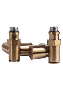 Кран угловой под ТЭН 1/2"х1/2", бронза, 2шт. 21-532430-7777 фото