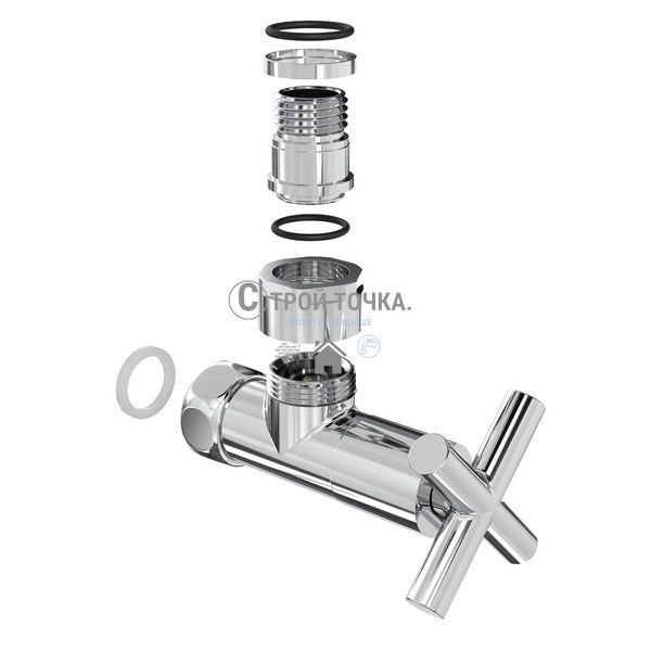 Кран кутовий Laris 1/2" - 3/4" Елит 2шт. (ZZ-4704) 71401042 фото