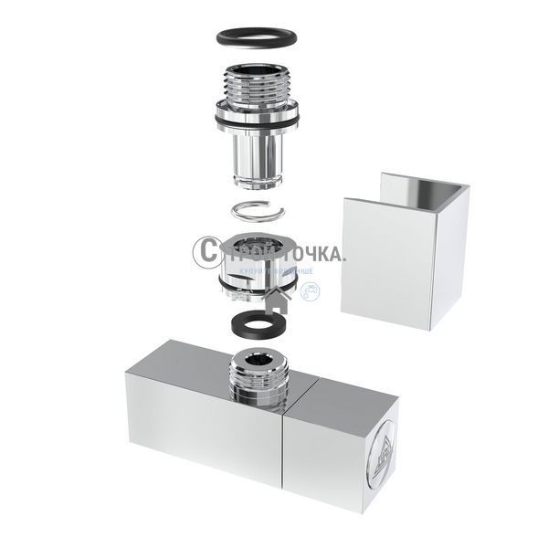 Кран кутовий Laris 1/2" - 1/2" Кватро 2шт. (LX-855) 71401053 фото