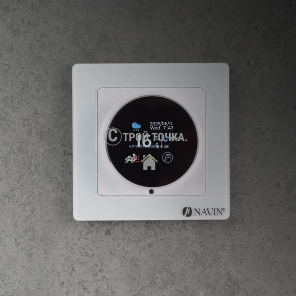 Терморегулятор для теплого пола EH20R-16A Wi-Fi Tuya, белый с внешним датчиком температуры 24-160075-0331 фото