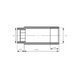 Комплект удлинителей NAVIN ВЗ (M22" x 1/2") 40 mm, черный муар (2 шт) 25-272408-2540 фото 3