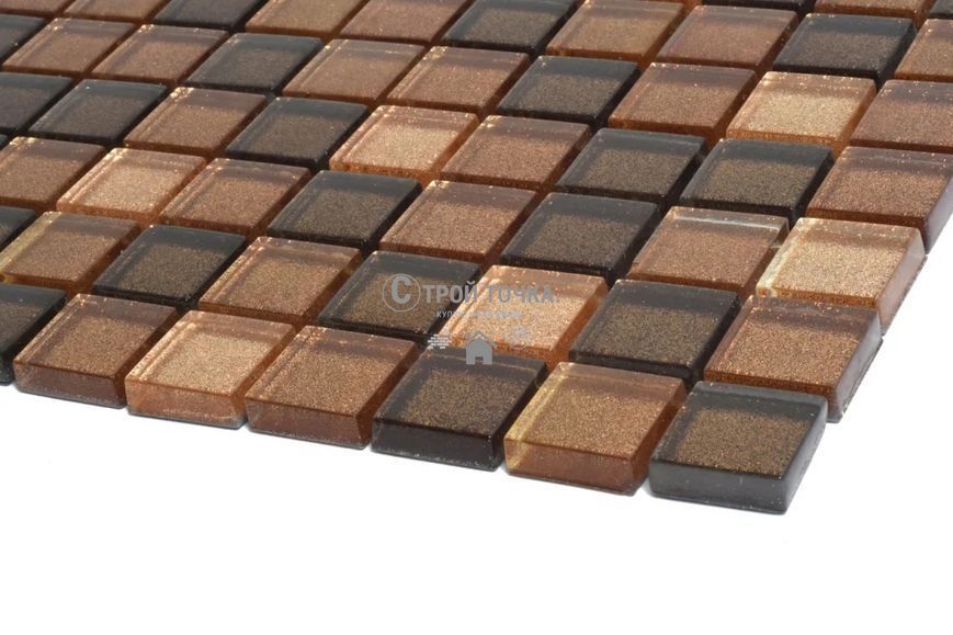 Мозаика керамическая KC GM 8007 C3 Brown Dark/Brown Gold/Brown Brocade 300 х 300 х 8 ( 25 х 25 ) GM 825007 фото