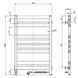 Рушникосушка Ellipse 500х800 Sensor права з таймером, білий оксамит 12-845053-5080 фото 5