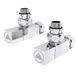 Кран кутовий Laris 1/2" - 3/4" Кватро Класик 2шт. (LX-851) 71401060 фото 1