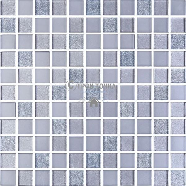 Мозаика керамическая KC GM 8010 C3 Silver grey brocade/Grey w/Grey mat 300 х 300 х 8 ( 25 х 25 ) GM 825010 фото