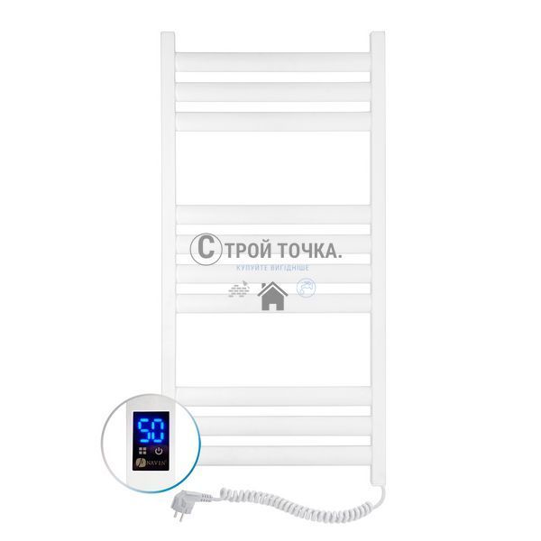 Рушникосушка Ellipse 500х1000 Sensor правобічна з таймером, білий оксамит 12-845053-5010 фото