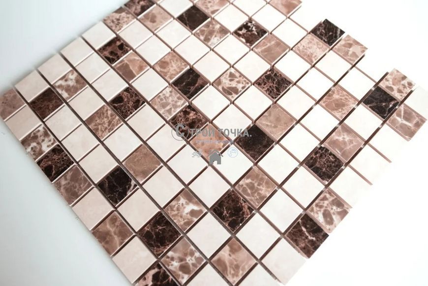 Мозаика керамическая KC СМ 3024 C3 brown/beige/white 300 х 300 х 9 ( 25 х 25 ) CM 3024 фото