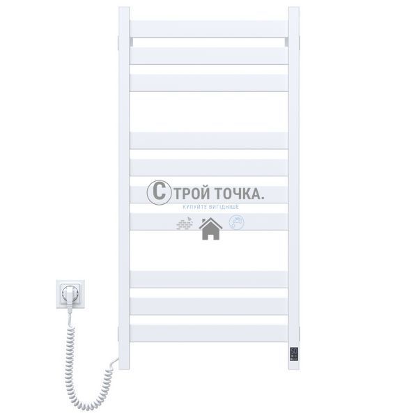 Рушникосушка Largo 500х1000 Sensor лівобічна з таймером, білий оксамит 12-844153-5010 фото