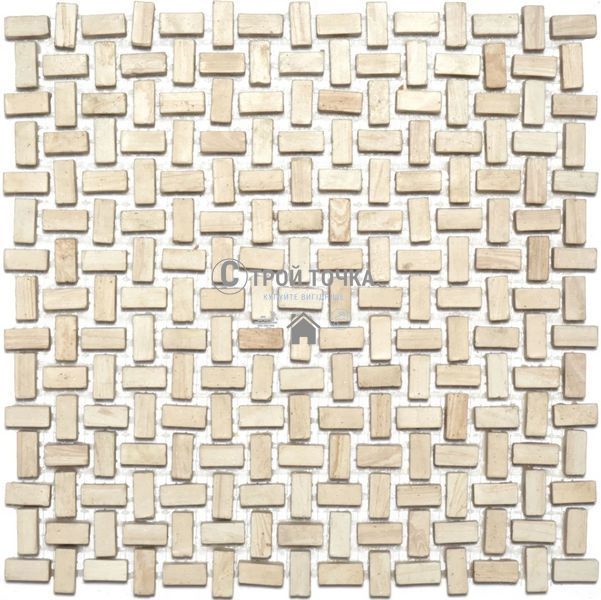 Мозаика керамогранитная KC MI7 10200404C Beige 300 x 300 х 10 (прямоугольник 10 x 20) MI7 10200404C фото