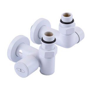 Кран угловой под ТЭН Solomon 1/2"х1/2" белый, 2шт 21-132430-7777 фото