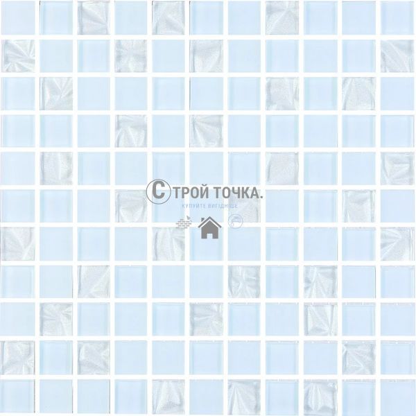 Мозаика керамическая KC GM 8019 C3 Pearl S4/Ceramik White/White 300 х 300 х 8 ( 25 х 25 ) GM 825019 фото