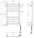 Рушникосушарка Domingo Axis 480x800 права біла 12-174050-4880 фото 6