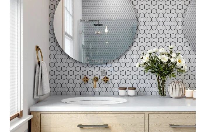 Мозаїка керамічна KC HEXAGON H 6002 Grey Silver 295 х 295 х 9 H 6002 фото