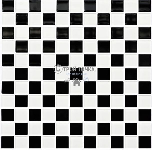 Мозаїка керамічна KC GM 4002 CC black/white 300 х 300 х 4 ( 25 х 25 ) GM 425002 фото