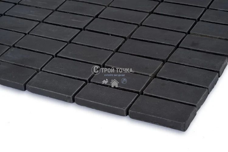 Мозаика керамогранитная KC MI7 23460106C Nero 300 x 300 х 7 (прямоугольник 23 x 46) MI7 23460106C фото