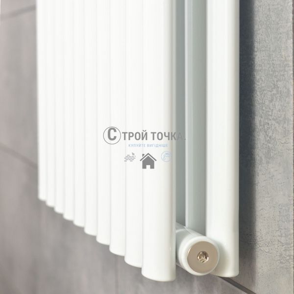 Вертикальный радиатор Ellipse Double 600х1800-10 (50 мм), anticor, белый 02-145133-6018 фото