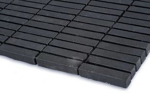 Мозаїка керамогранітна KC MI7 10500506C Nero 300 x 300 х 10 (прямокутник 10 x 50) MI7 10500506C фото
