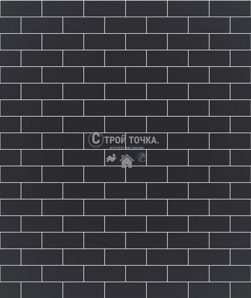 Мозаїка керамічна KC BRICK B 6022 Grafit Black 300x300х9 (48х124) 0,075 м2 B 6022 фото