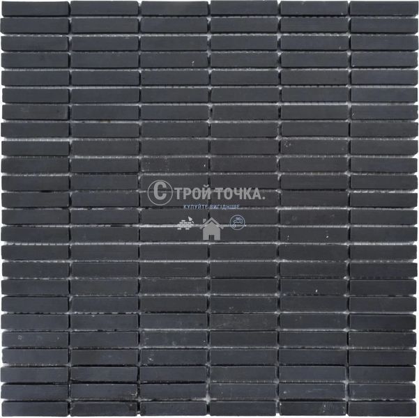 Мозаїка керамогранітна KC MI7 10500506C Nero 300 x 300 х 10 (прямокутник 10 x 50) MI7 10500506C фото