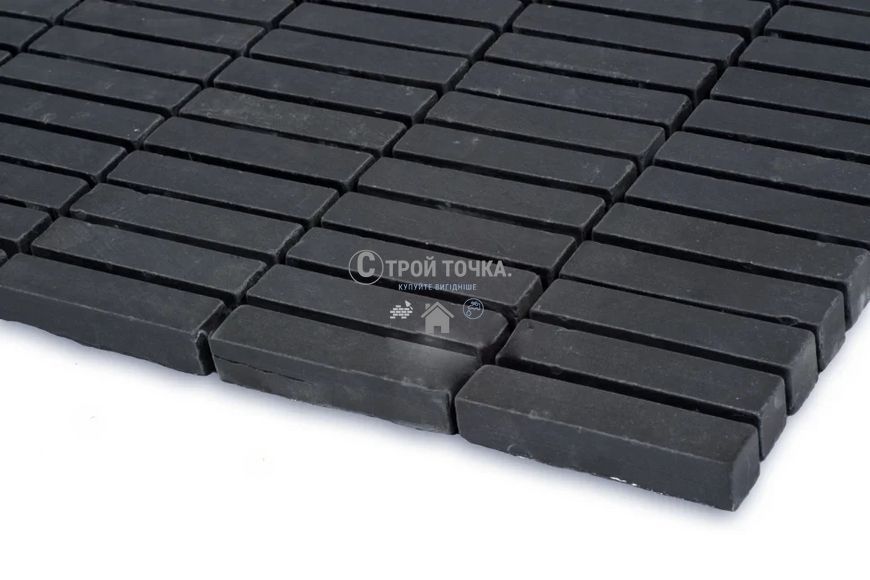 Мозаїка керамогранітна KC MI7 10500506C Nero 300 x 300 х 10 (прямокутник 10 x 50) MI7 10500506C фото