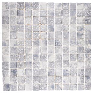 Мозаика стеклянная Travertine Blue АкваМо 31.7х31.7 плитка на сетке TRAVERTIN BLUE фото