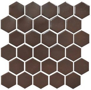 Мозаика керамическая KC HEXAGON H 6005 Coffee Brown 295 х 295 х 9 H 6005 фото