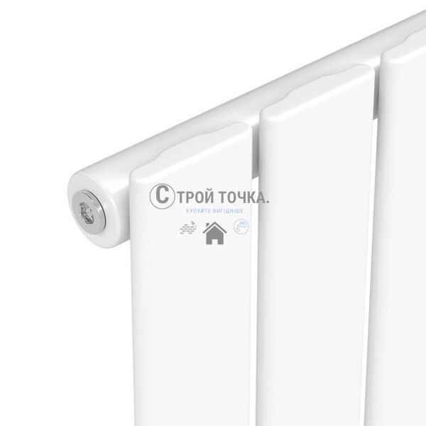 Вертикальний радіатор Largo 452х1800-6, anticor, білий 02-144062-4518 фото
