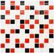 Мозаика керамическая KC GM 4007 C3 black/red m/white 300 х 300 х 4 ( 25 х 25 ) GM 425007 фото 5