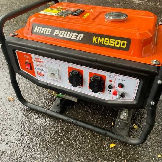 Бензиновий Генератор 3,8 кВт HIRO Power KM 8500 потужний з ручним