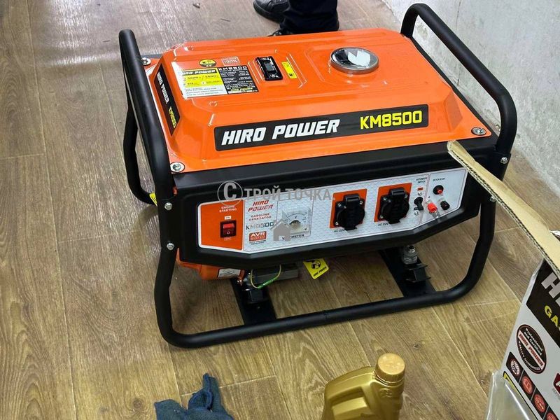 Мощный Бензиновый Генератор 3,8 кВт HIRO Power KM 8500E2 с медной обмоткой и електро стартером 7771 фото