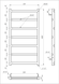 Водяна сушка для рушників Level 120x53x3 GA-1703 фото 3